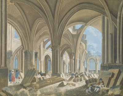 Demolition of the Church of Saint-Jean-en-Greve, c.1800 by Pierre Antoine Demachy